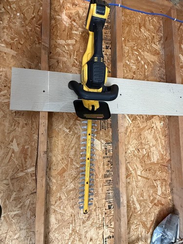 Black hedge trimmer wall mount - hedge,
